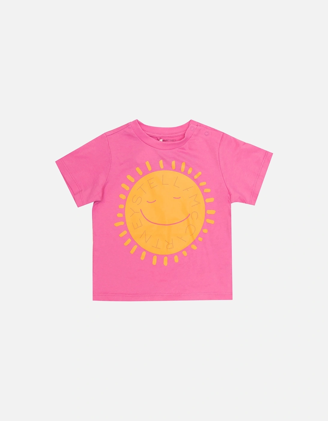 Baby Girls Sun Print T-shirt Pink, 2 of 1
