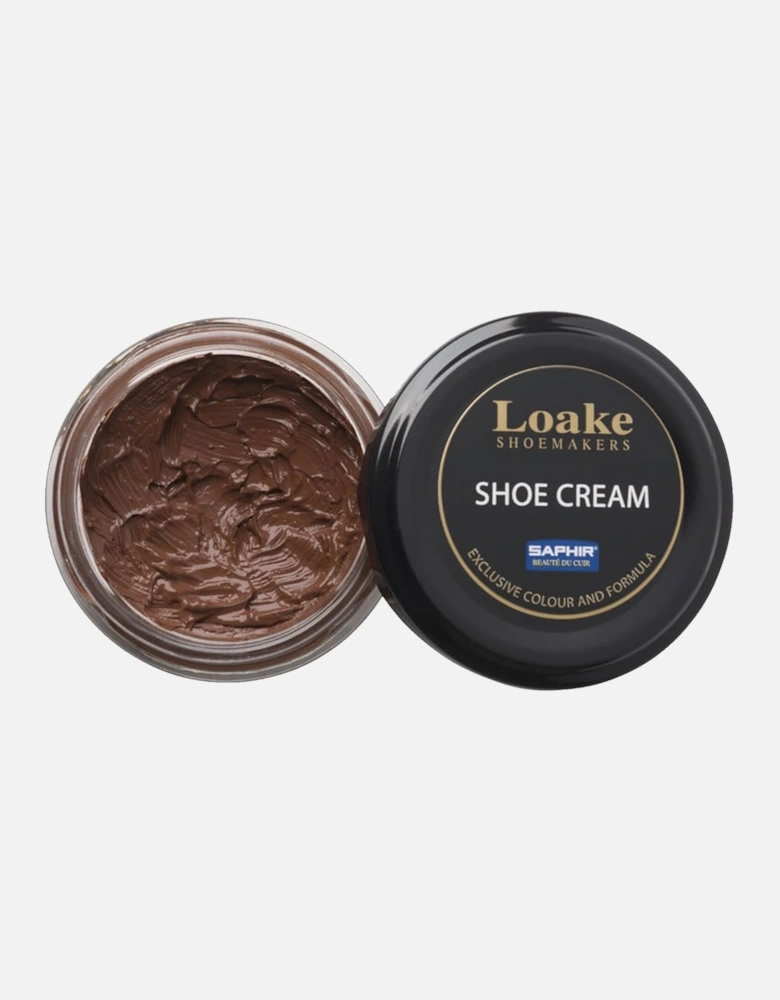 Leather Shoe Cream Brown