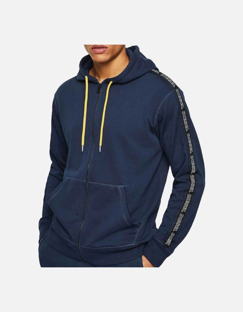 UMLT-BRANDON-Z Zip-up Hoodie - Navy / Yellow 00SE8M