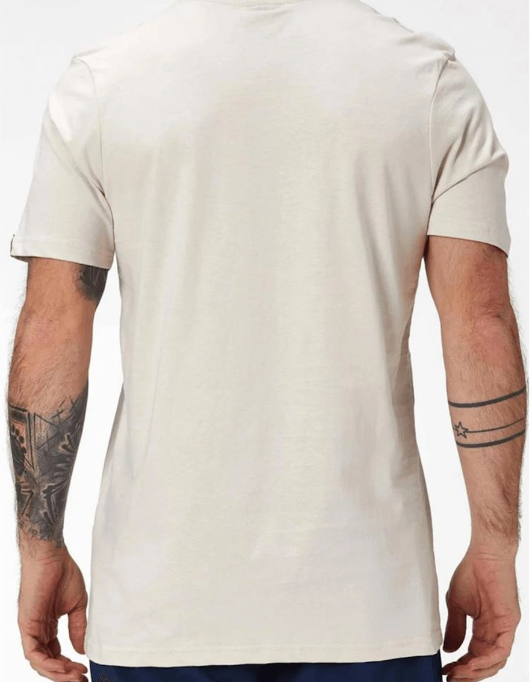 Viero Beige Cotton Printed T-Shirt