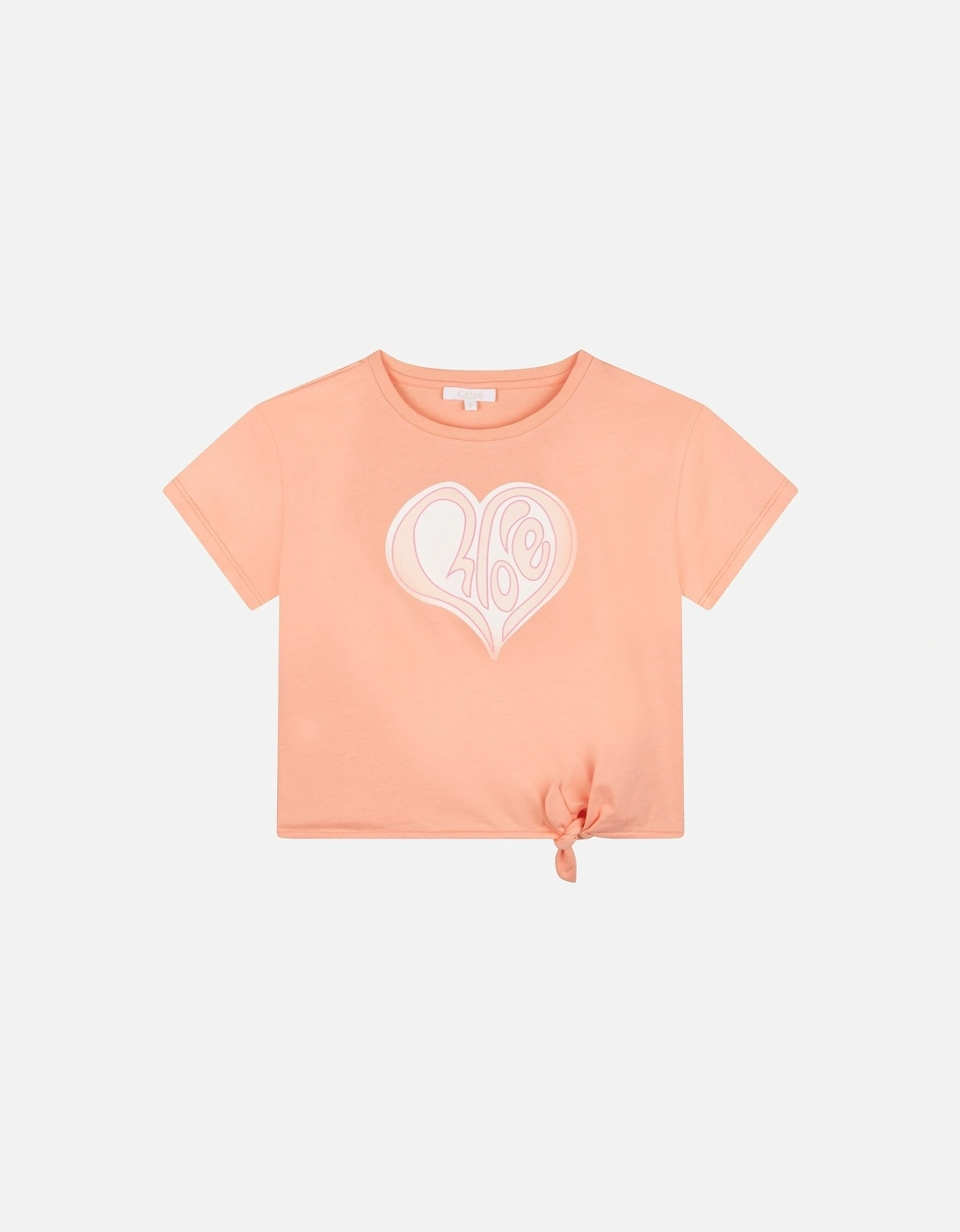 Girls Orange Heart T-Shirt, 4 of 3