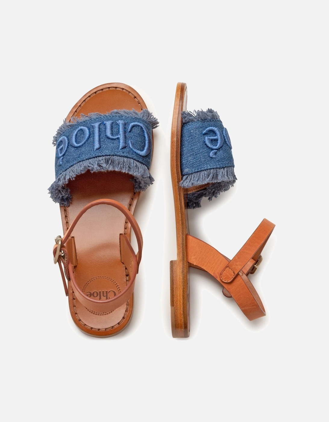 Girls Blue Strap Sandals