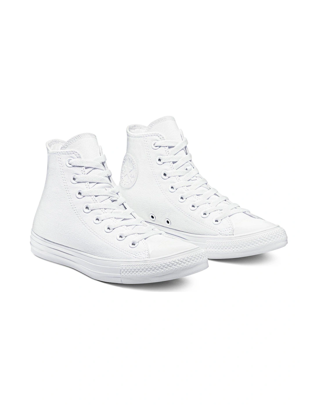 Unisex Canvas Hi Top Trainers - White, 7 of 6