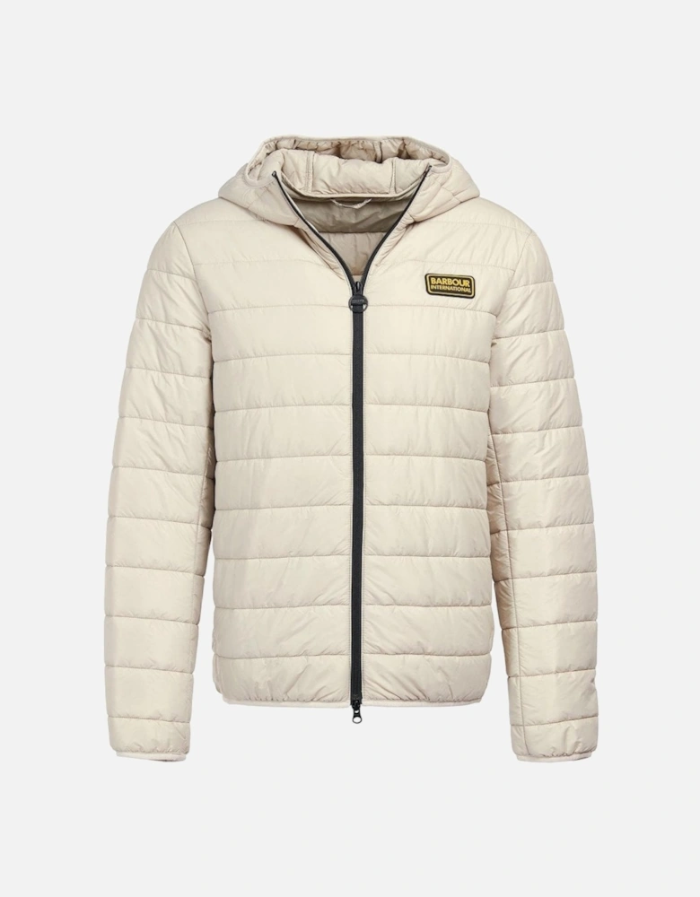 Hooded Mist Reed Quilted Jacket