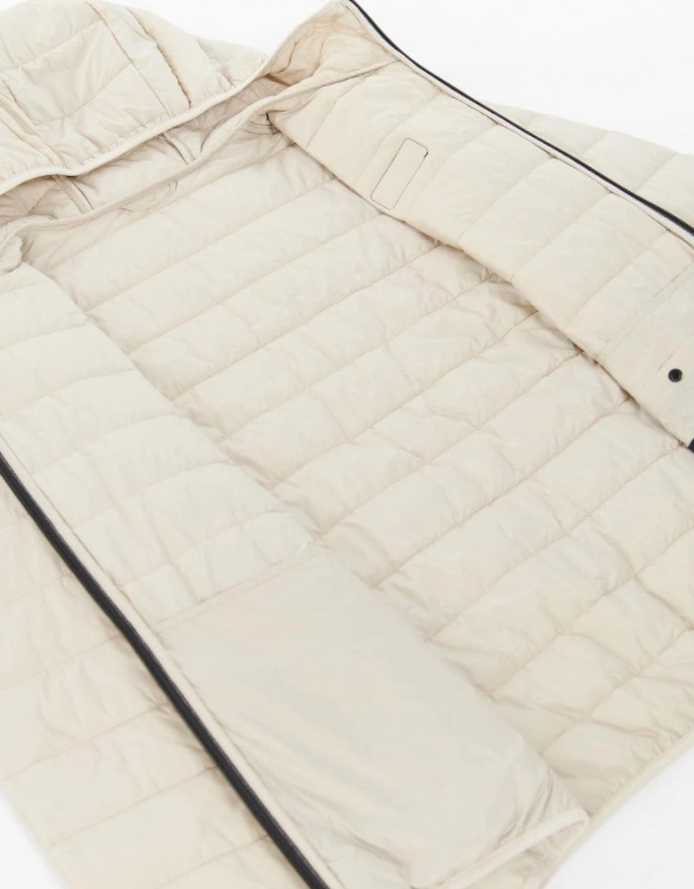 Hooded Mist Reed Quilted Jacket