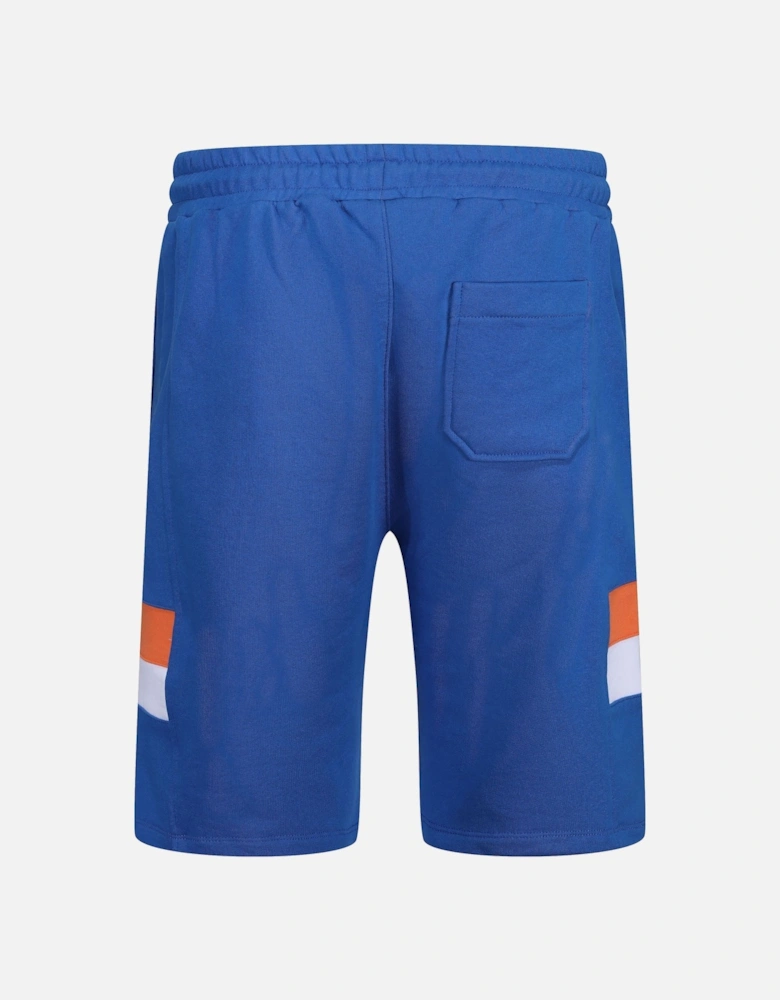 Langlen Stripe Detail Mens Fleece Tennis Shorts | Strong Blue