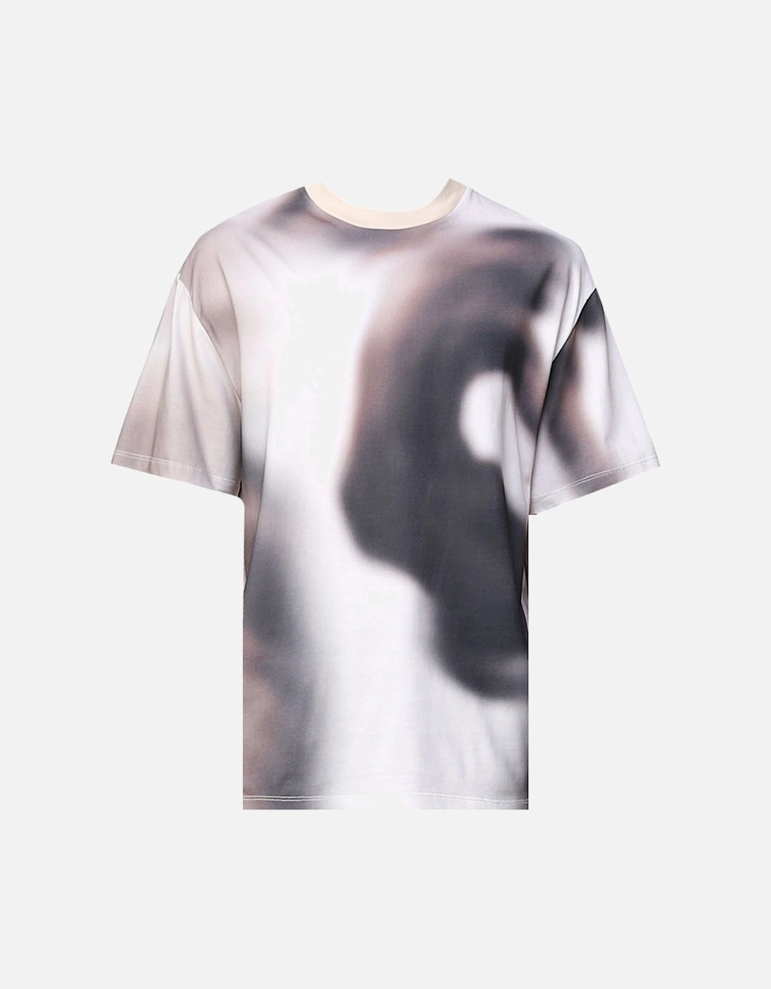 Mens Blurred Dancers Print T-shirt Beige, 2 of 1