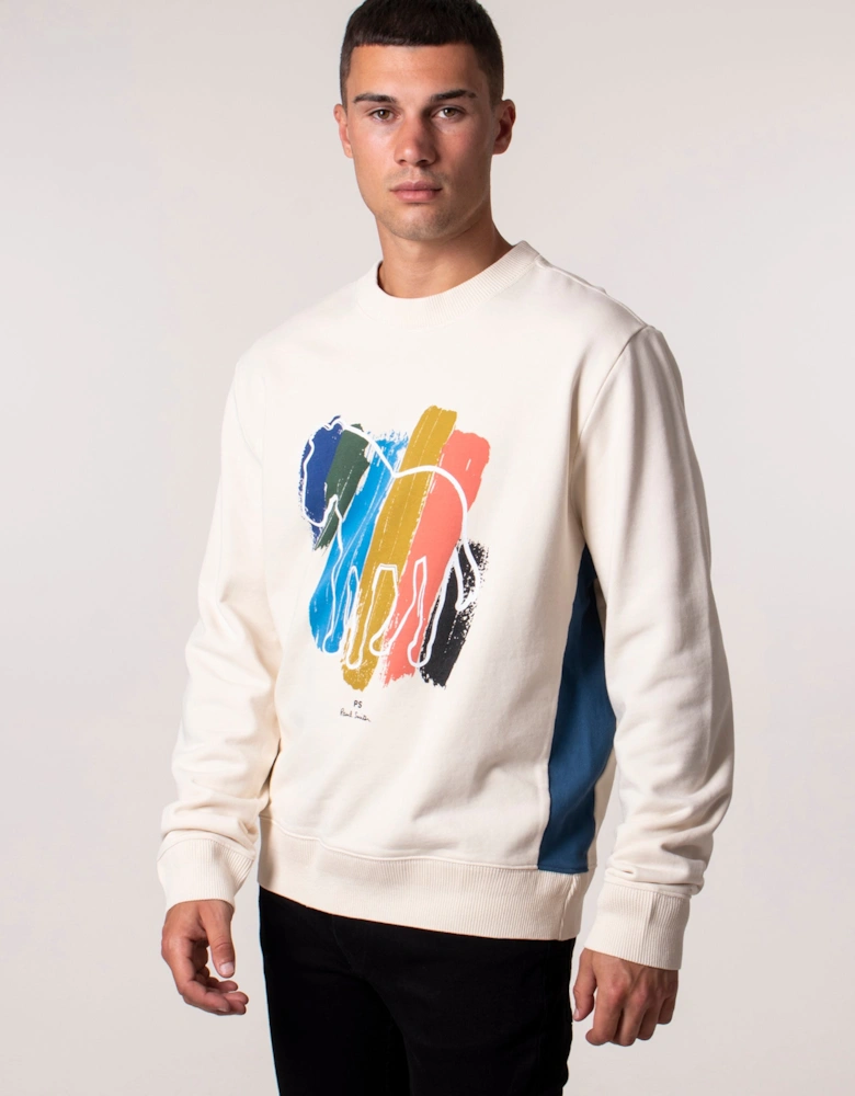 Broad Stripe Zebra Sweatshirt