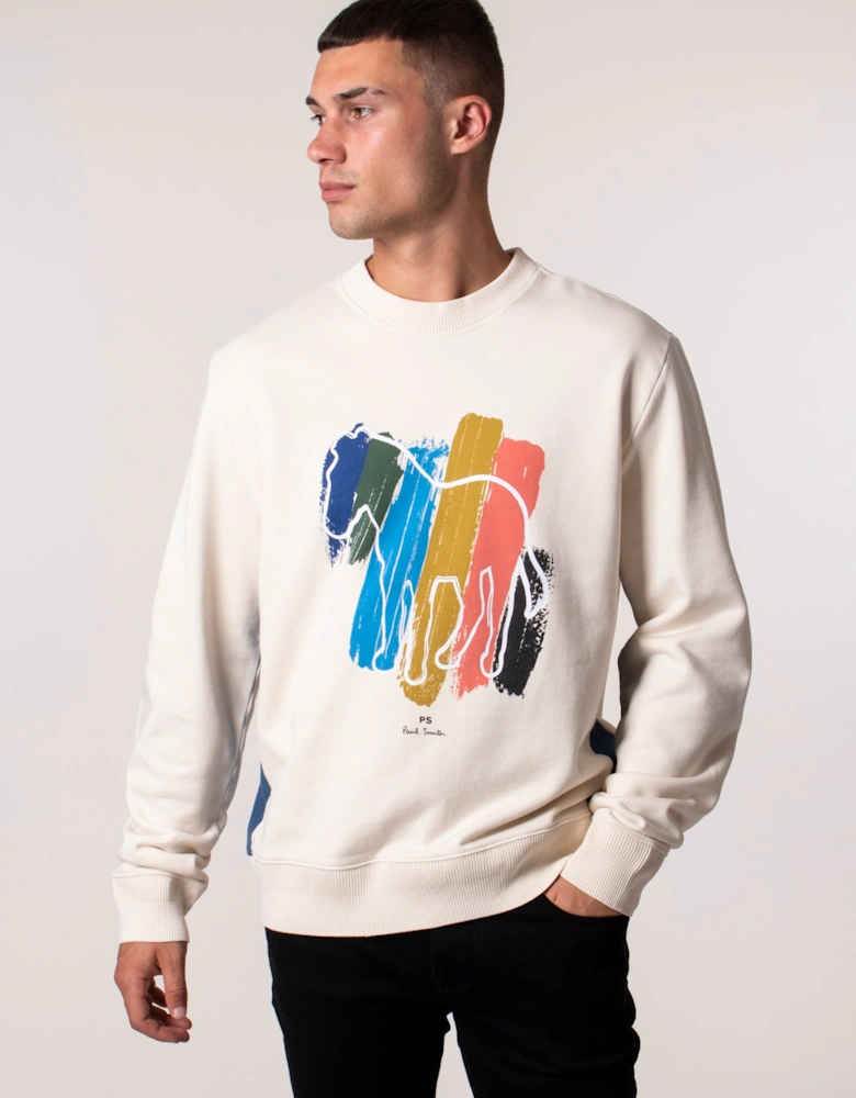 Broad Stripe Zebra Sweatshirt