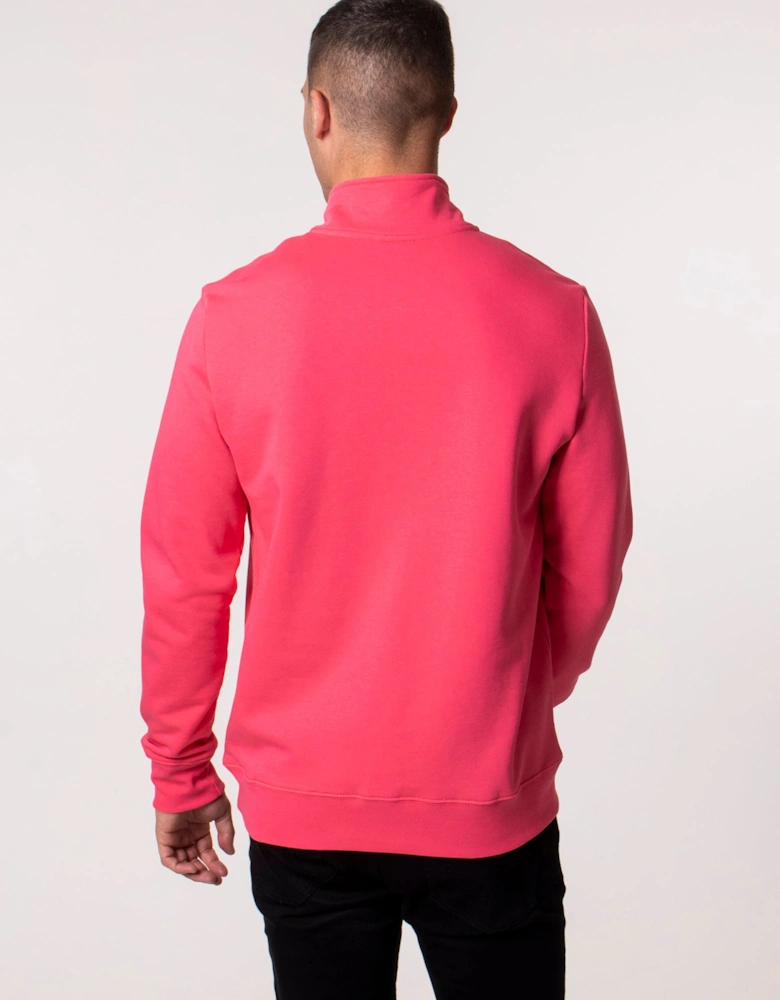 Quarter Zip Zebra Logo Sweatshirt