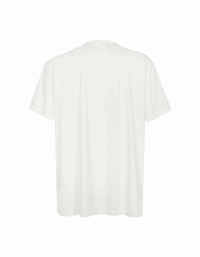 Mens Upside-Down Logo T-shirt White