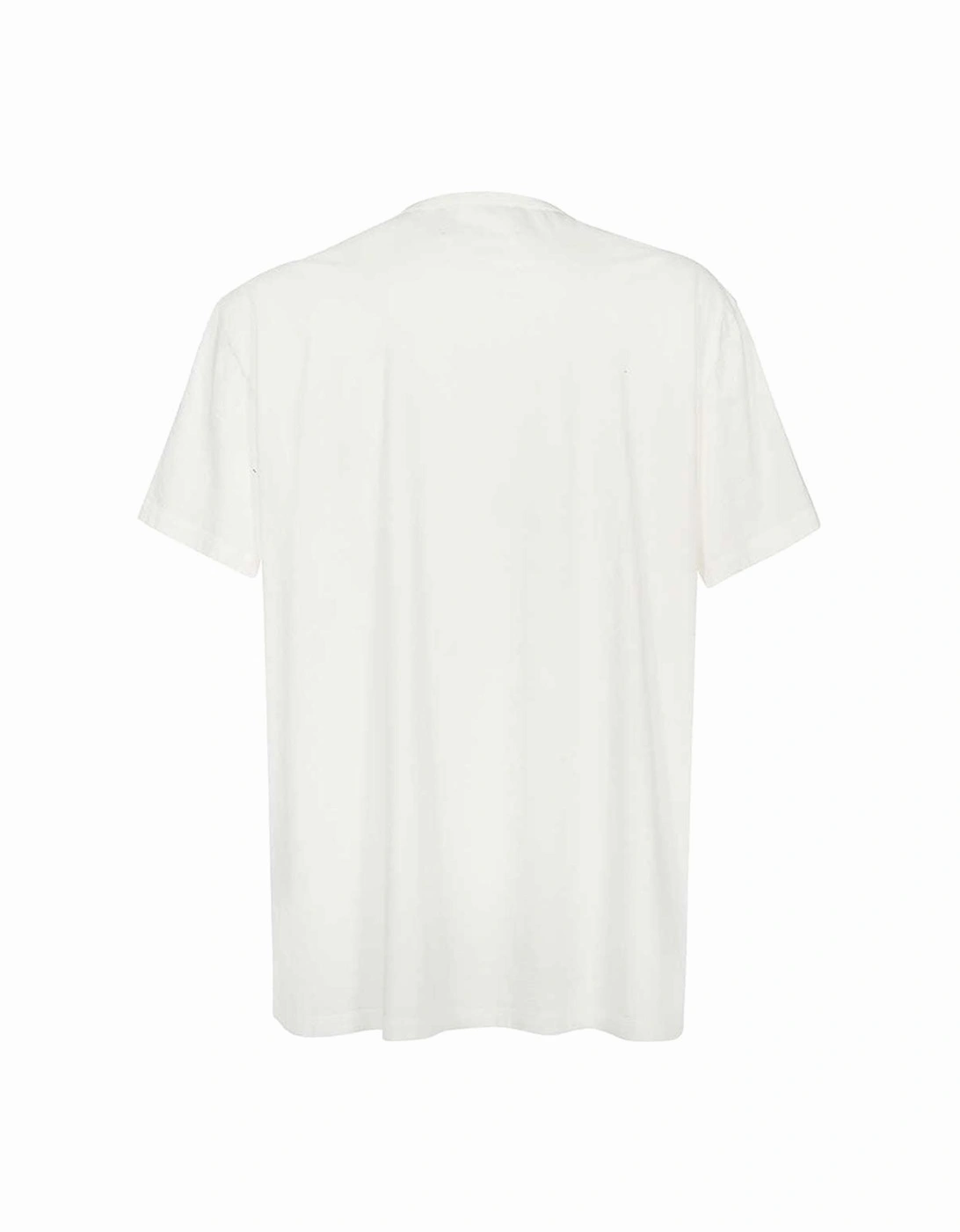 Mens Upside-Down Logo T-shirt White, 2 of 1