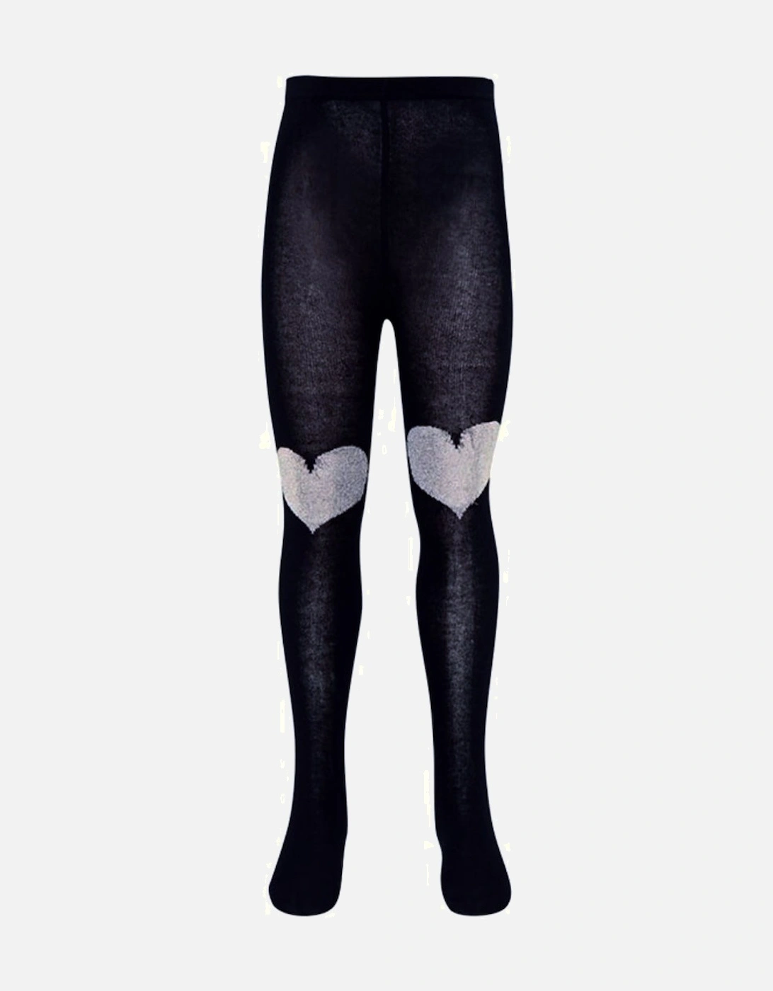 Navy Silver Heart Tights, 3 of 2
