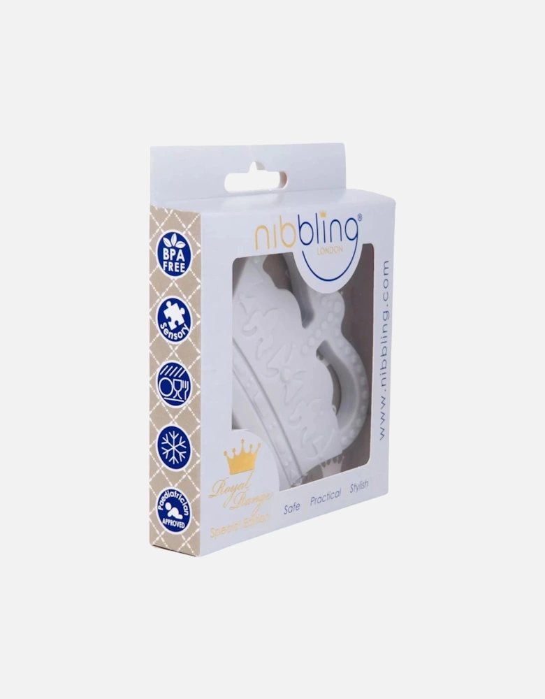 Grey Crown Silicone Teething Toy