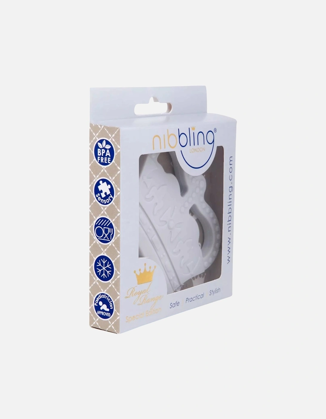 Grey Crown Silicone Teething Toy