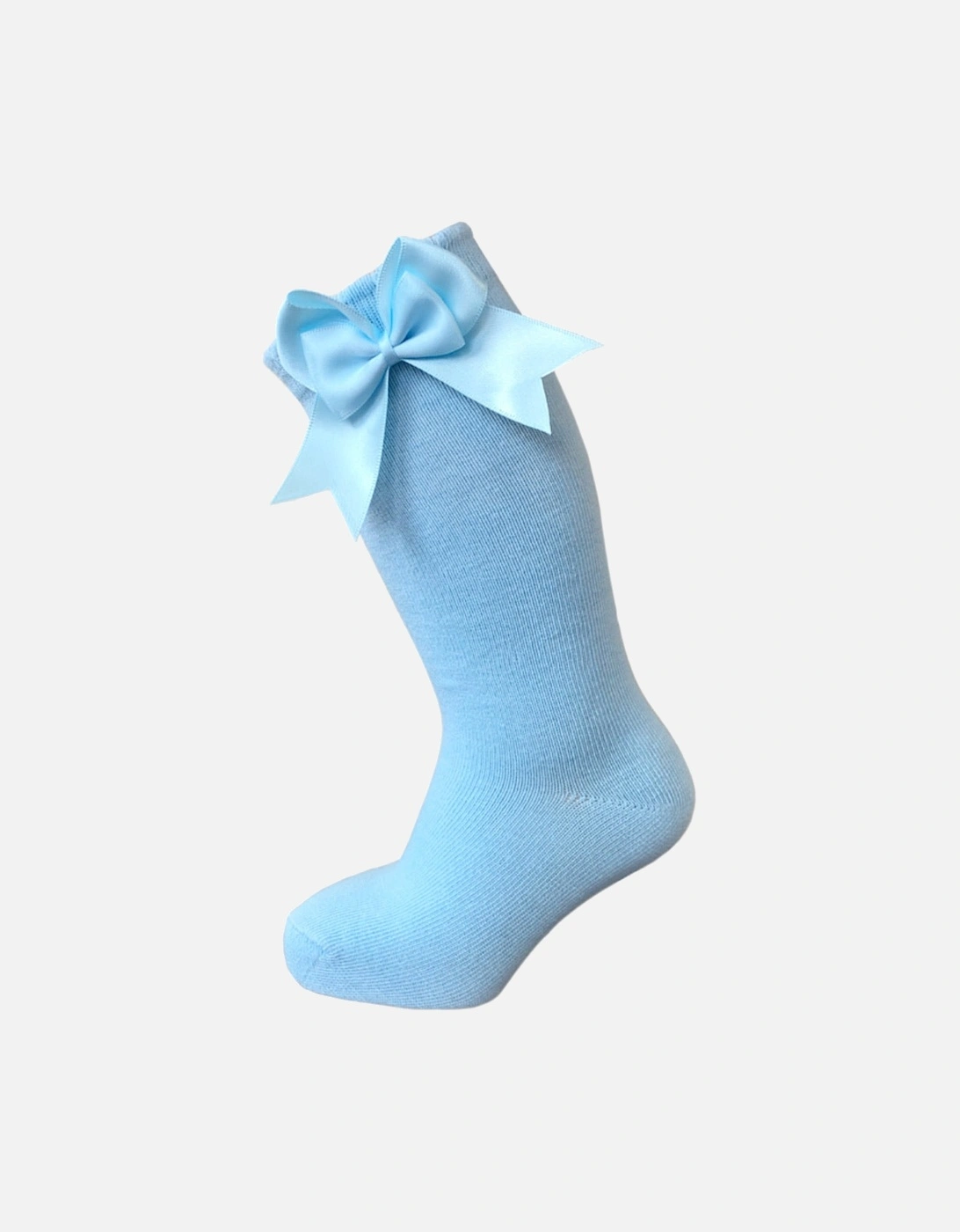 Blue Knee High Bow Socks, 2 of 1