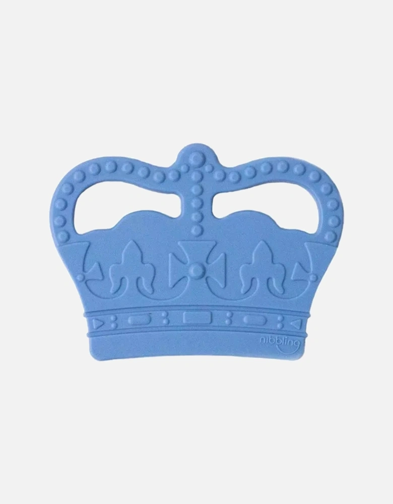 Denim Blue Crown Silicone Teething Toy