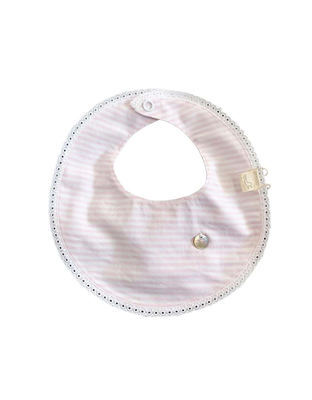 Pink Striped Bib, 2 of 1