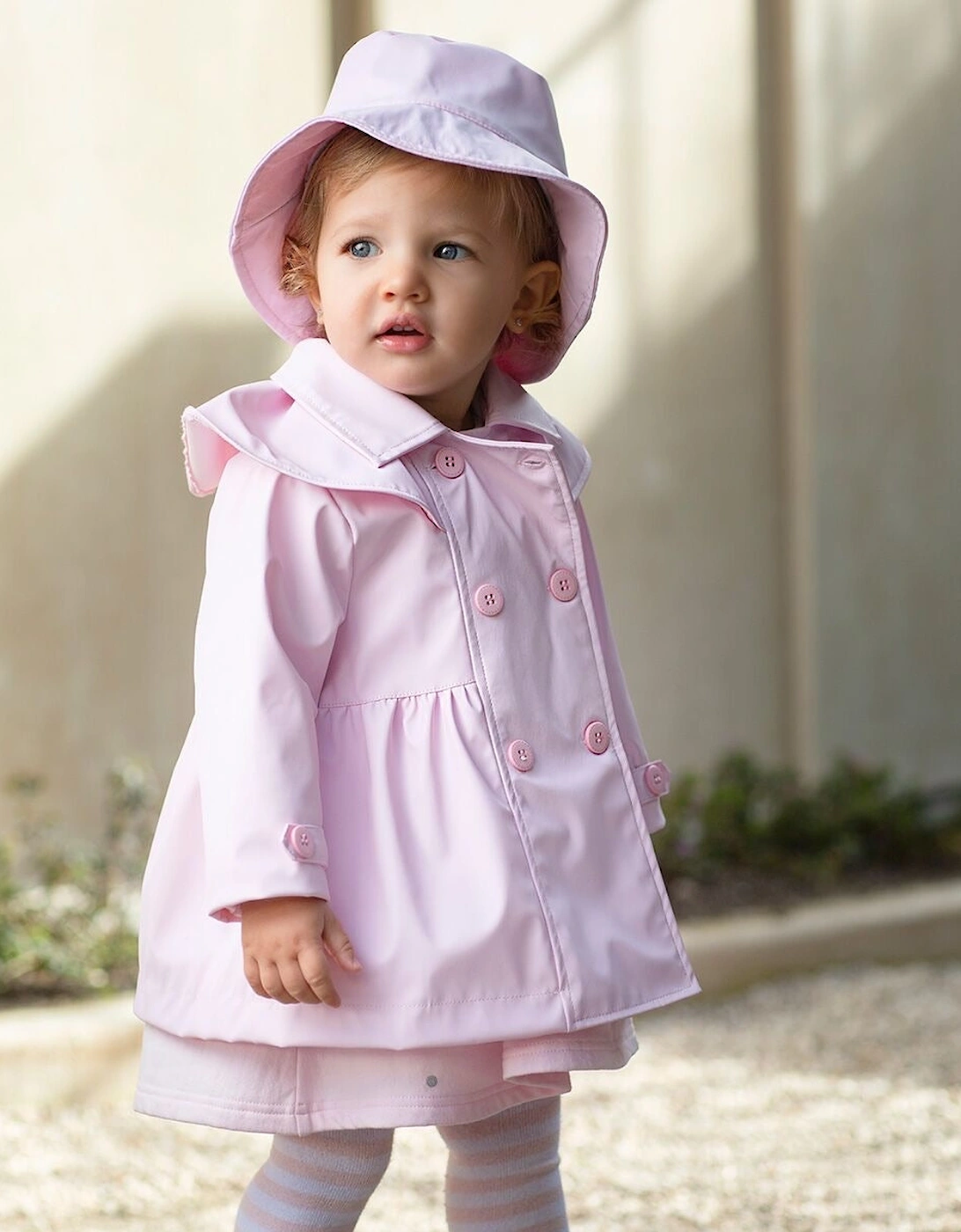 Pink Bucket Hat with Adjustable Chin Strap