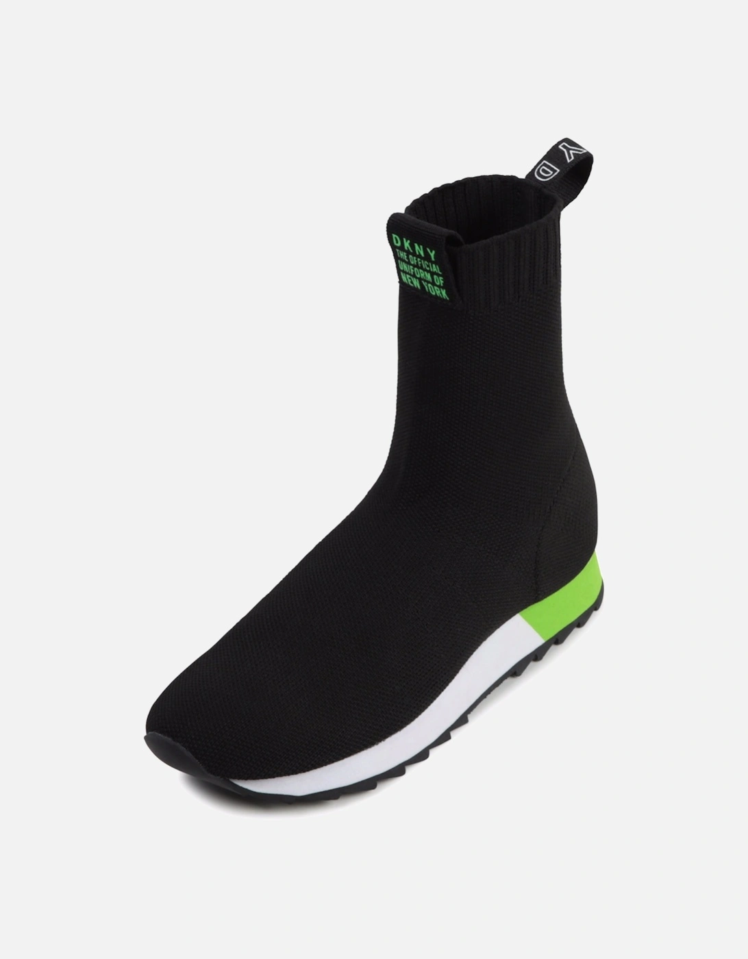 Black/Green Sock Trainers, 4 of 3