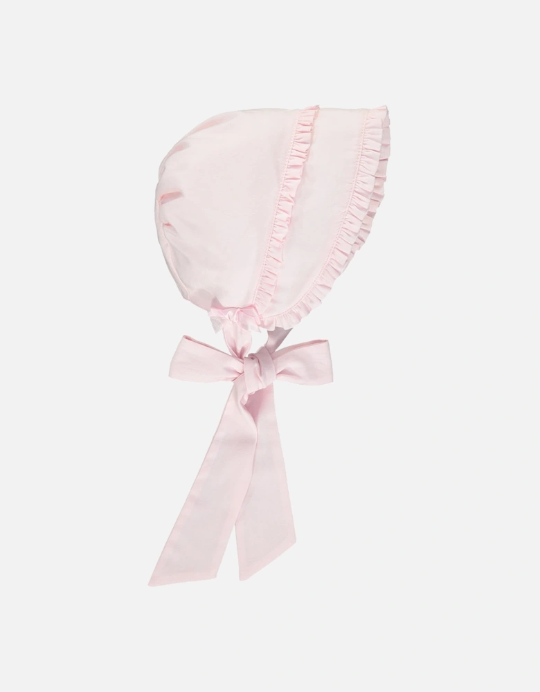Pink Bow Tie Bonnet