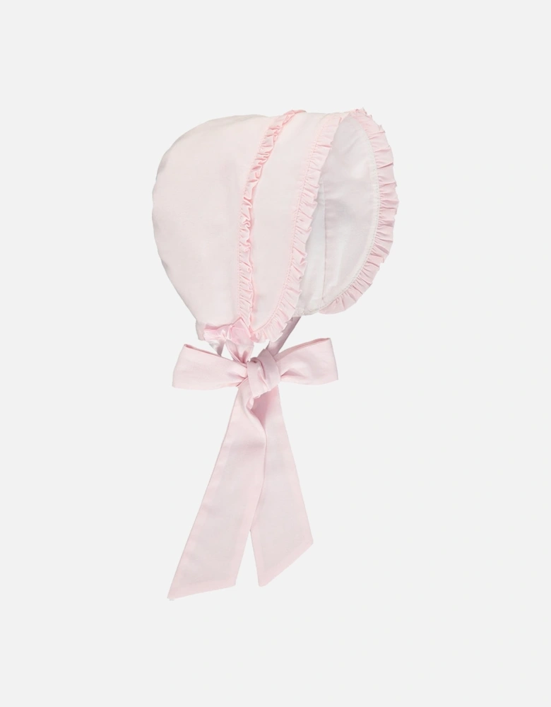 Pink Bow Tie Bonnet