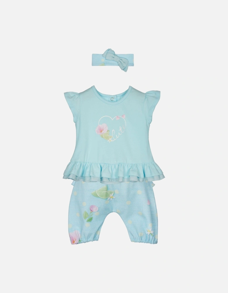 Baby Girls Aqua Set