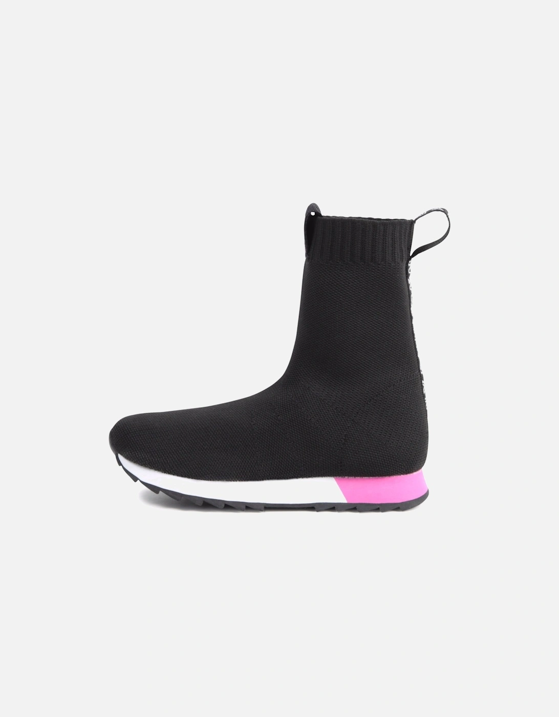 Black/Pink Sock Trainers