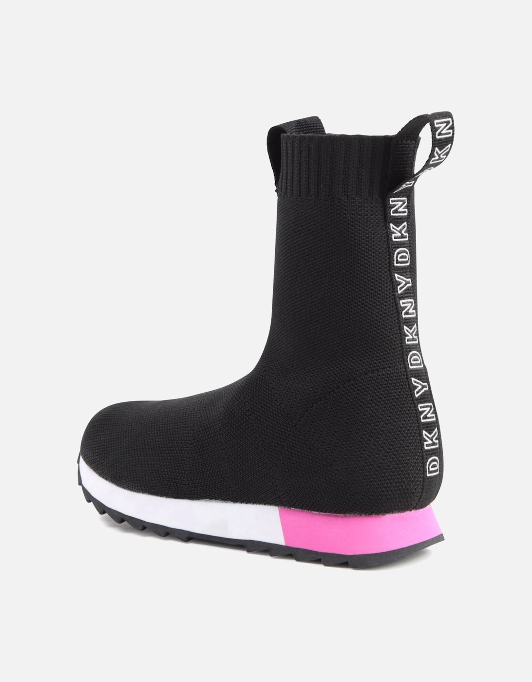 Black/Pink Sock Trainers