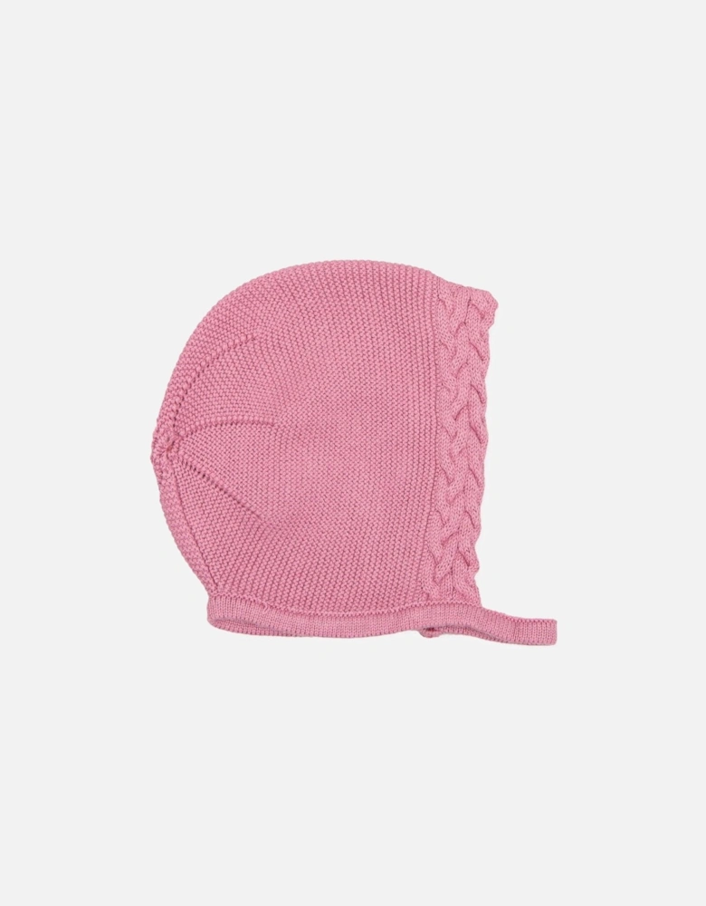 Mauve Knit Bonnet