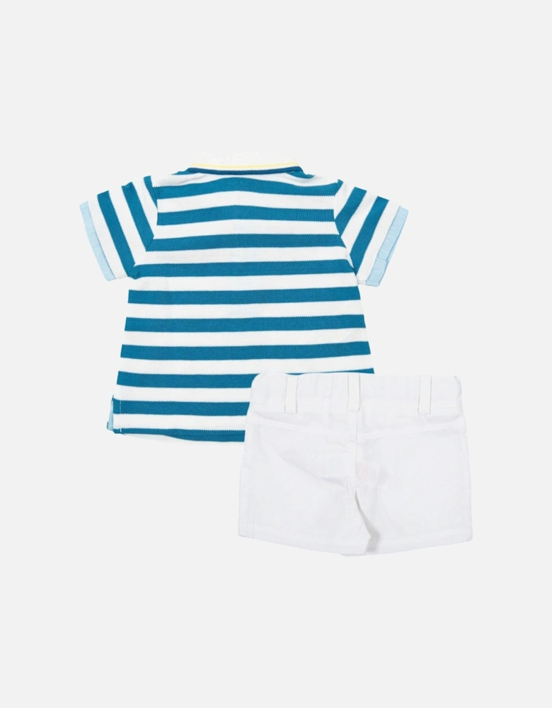 Striped Polo and Shorts