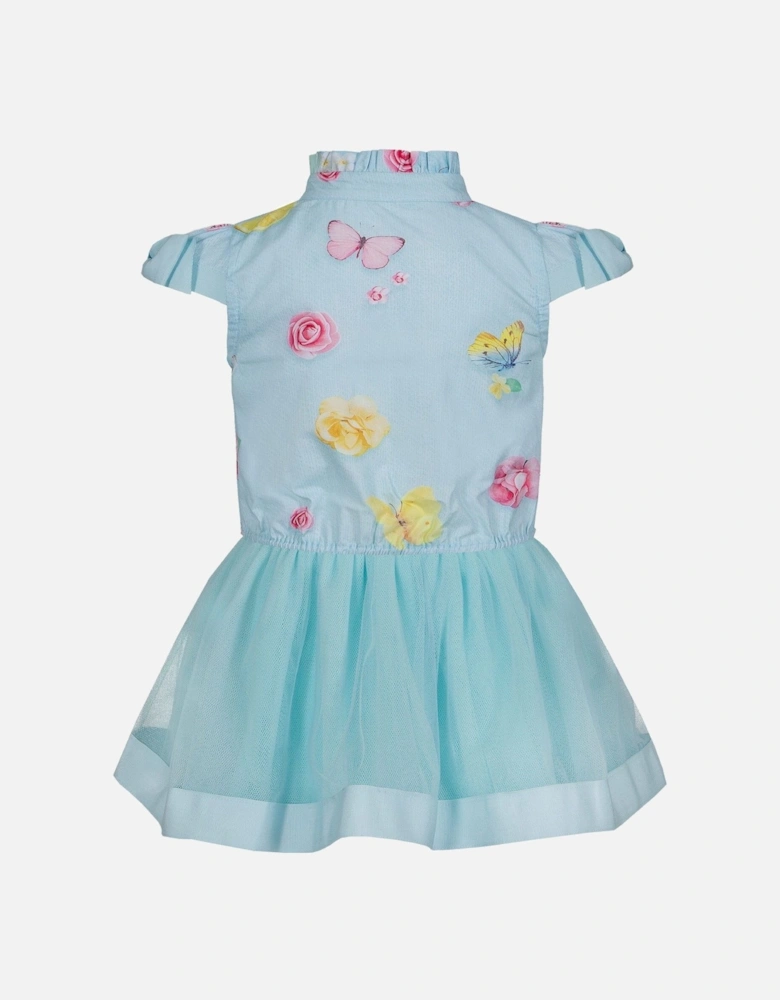 Aqua Tulle Dress