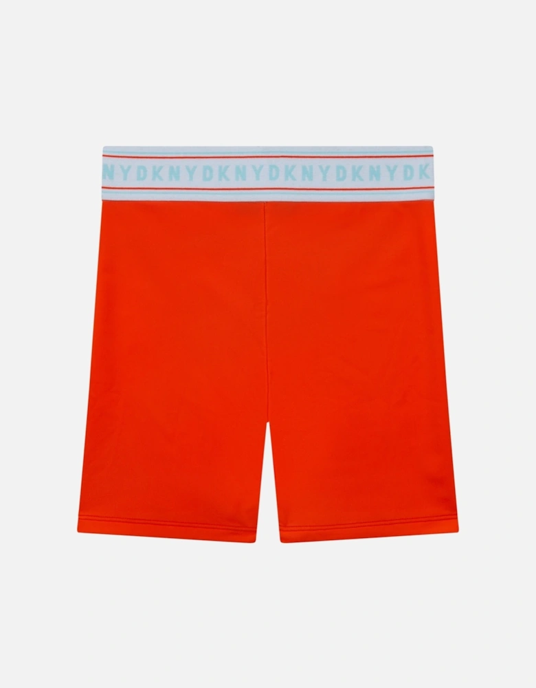 Orange Bicycle Shorts