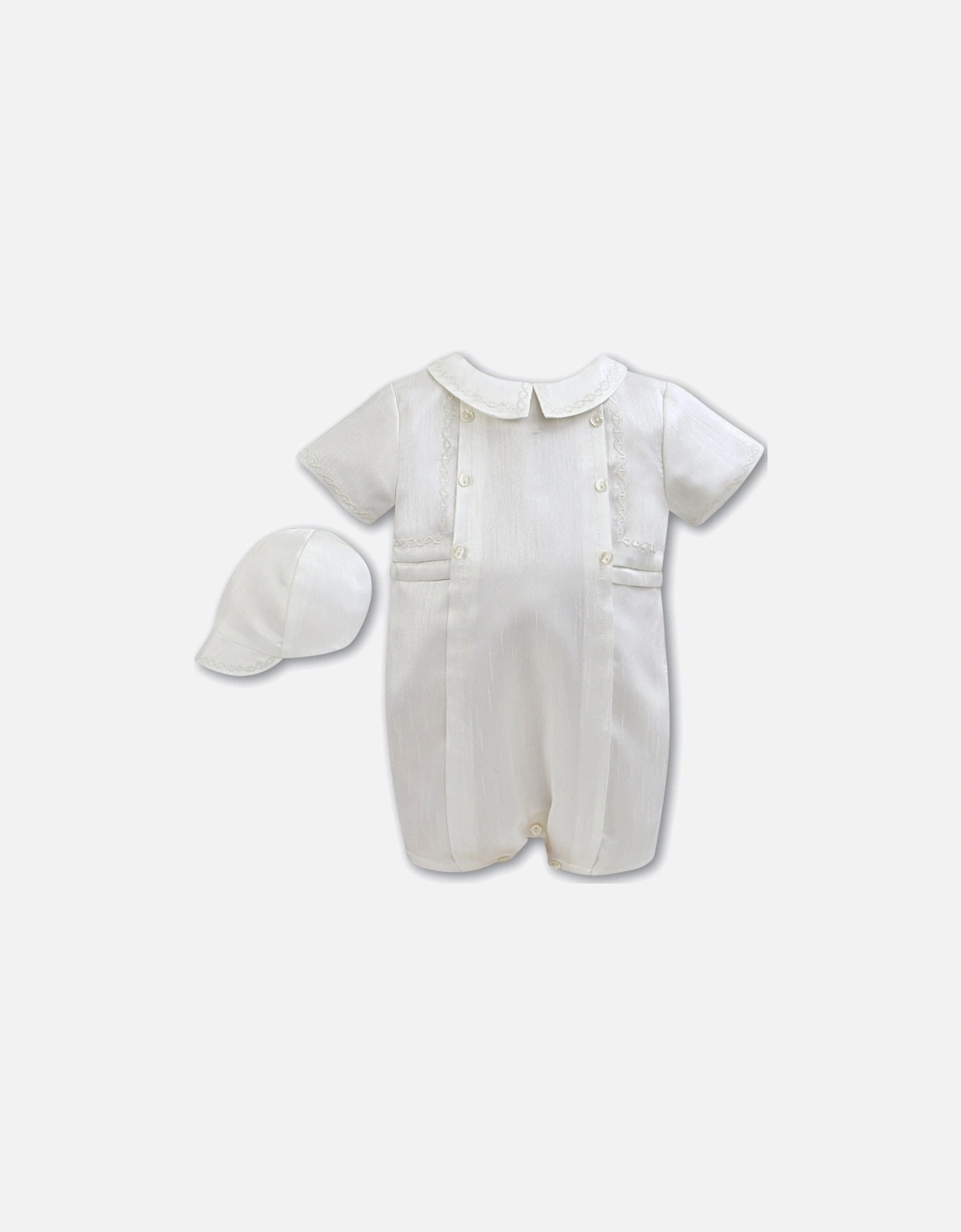 Ivory Romper and Cap, 2 of 1