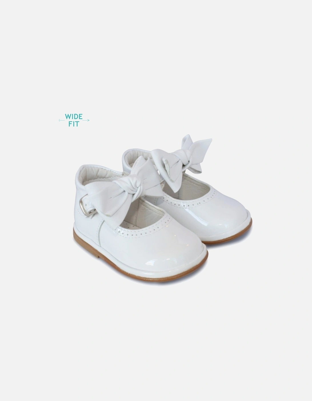 White Patent Leather Vitoria Shoe, 2 of 1