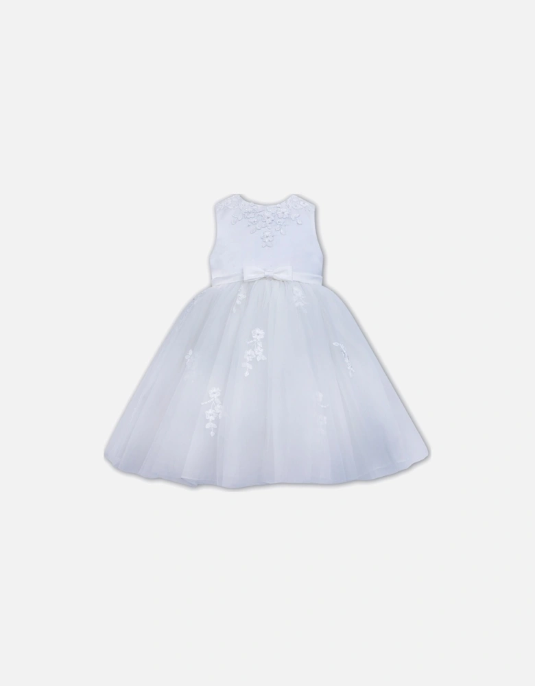 White Ballerina Length Dress