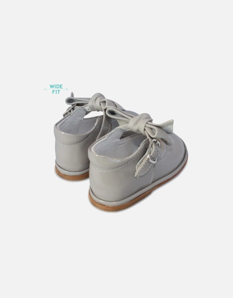 Grey Patent Leather Vitoria Shoe