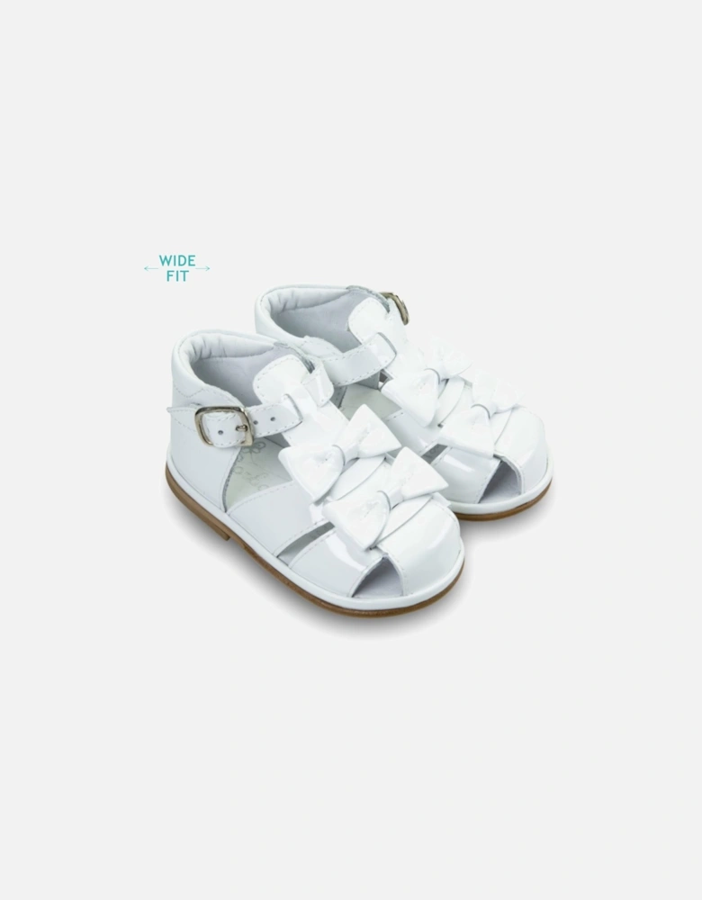 Dina White Patent Sandal