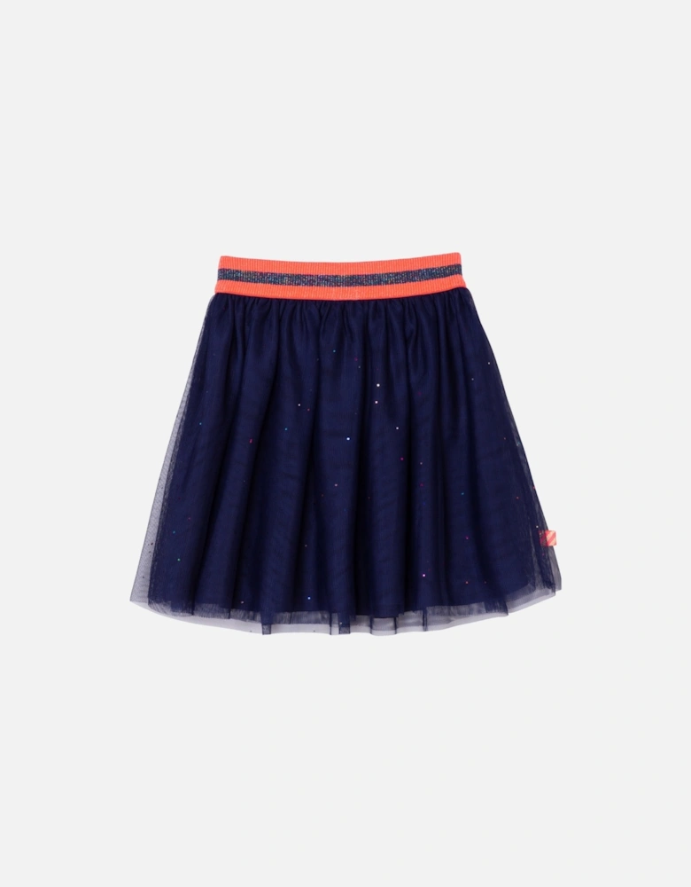 Navy Tulle Skirt