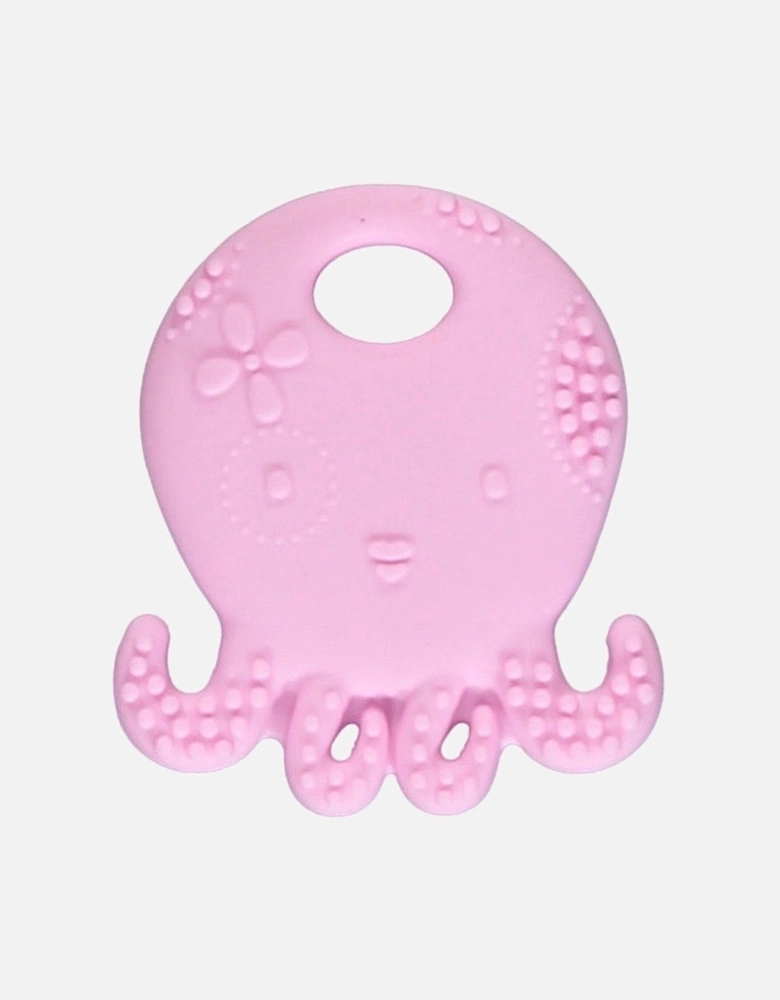 Pink Octopus Silicone Teething Toy