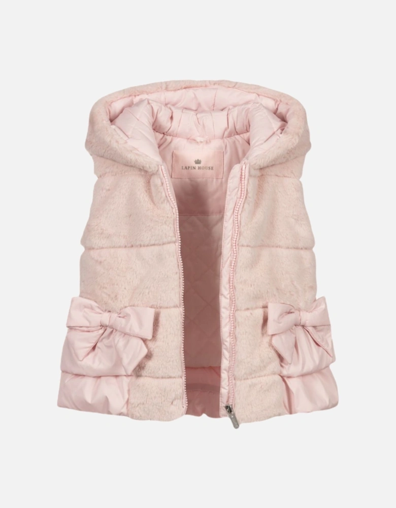 Pink Faux Fur Gilet