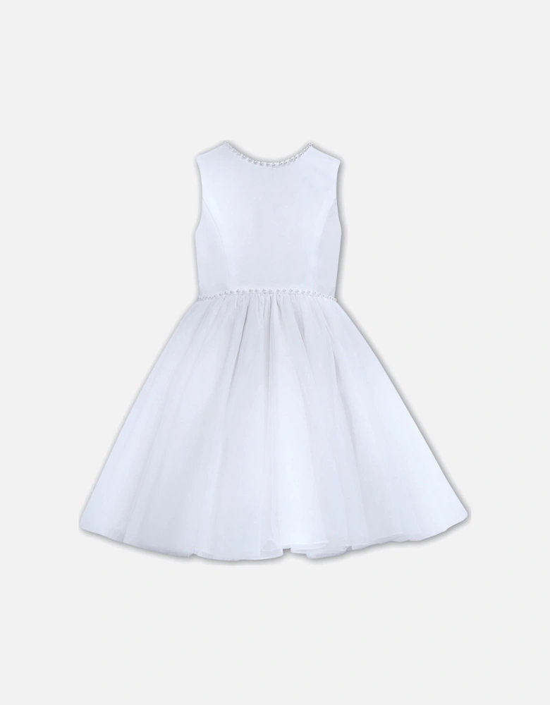 White Ballerina Length Dress