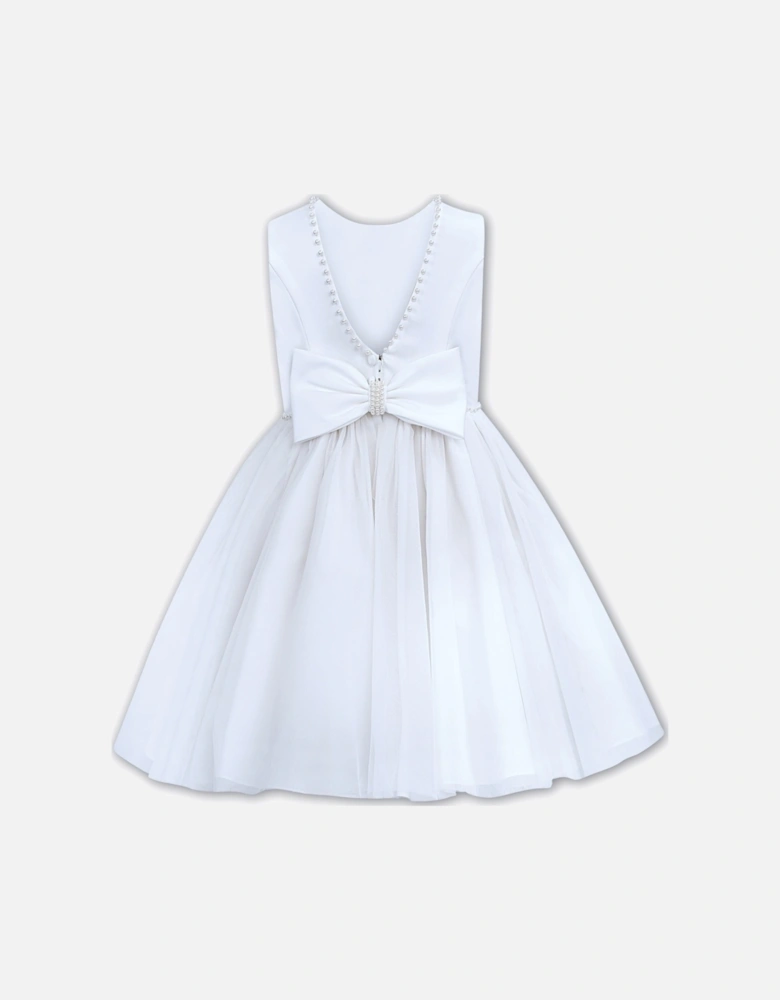 White Ballerina Length Dress