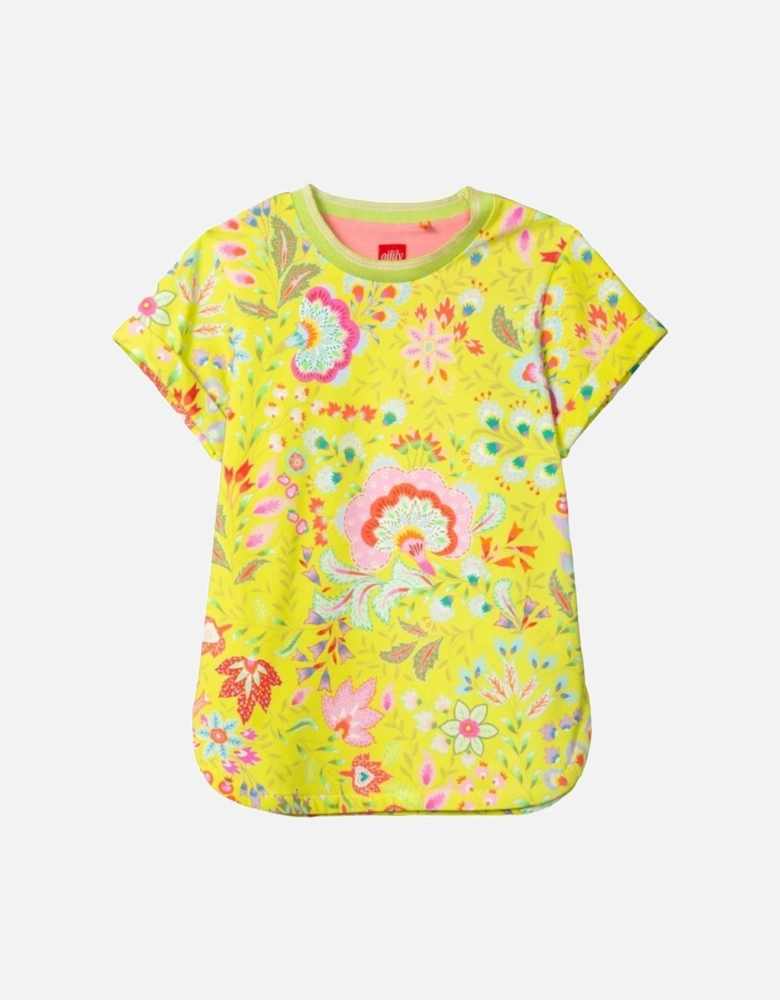 Lime Floral T-Shirt