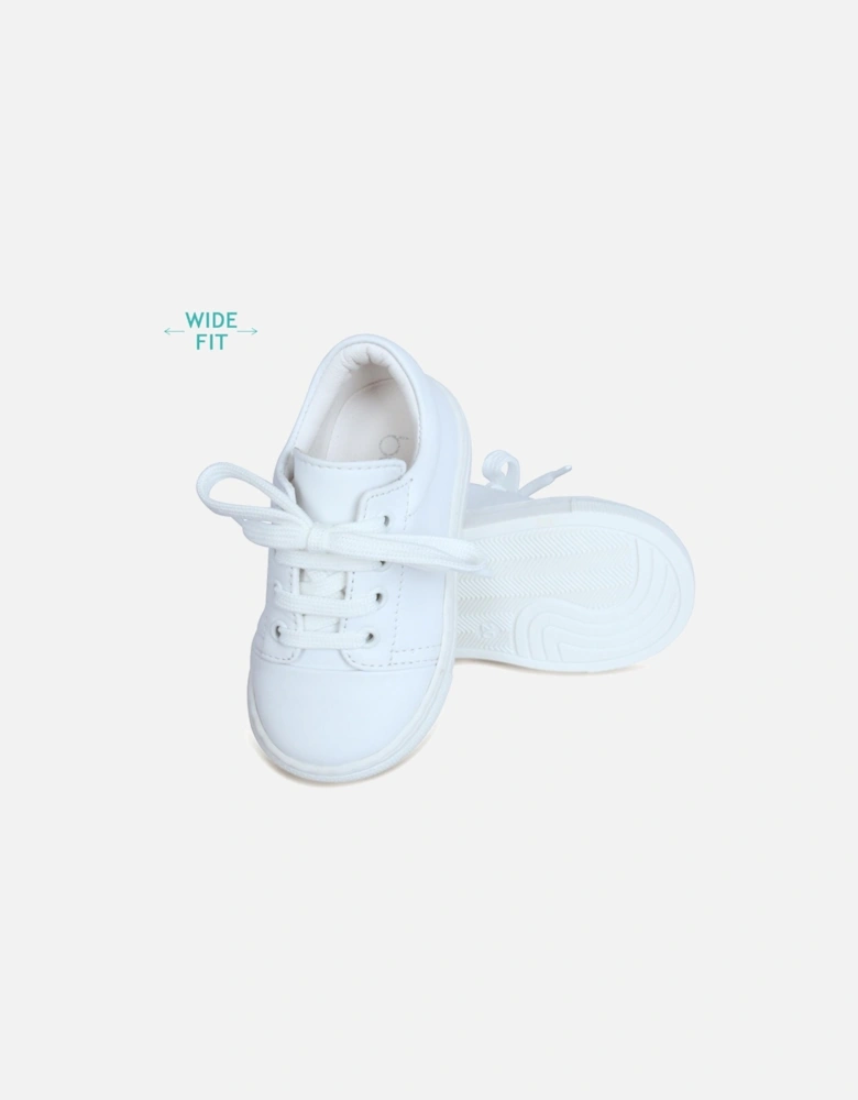 White Leather Santiago Trainers