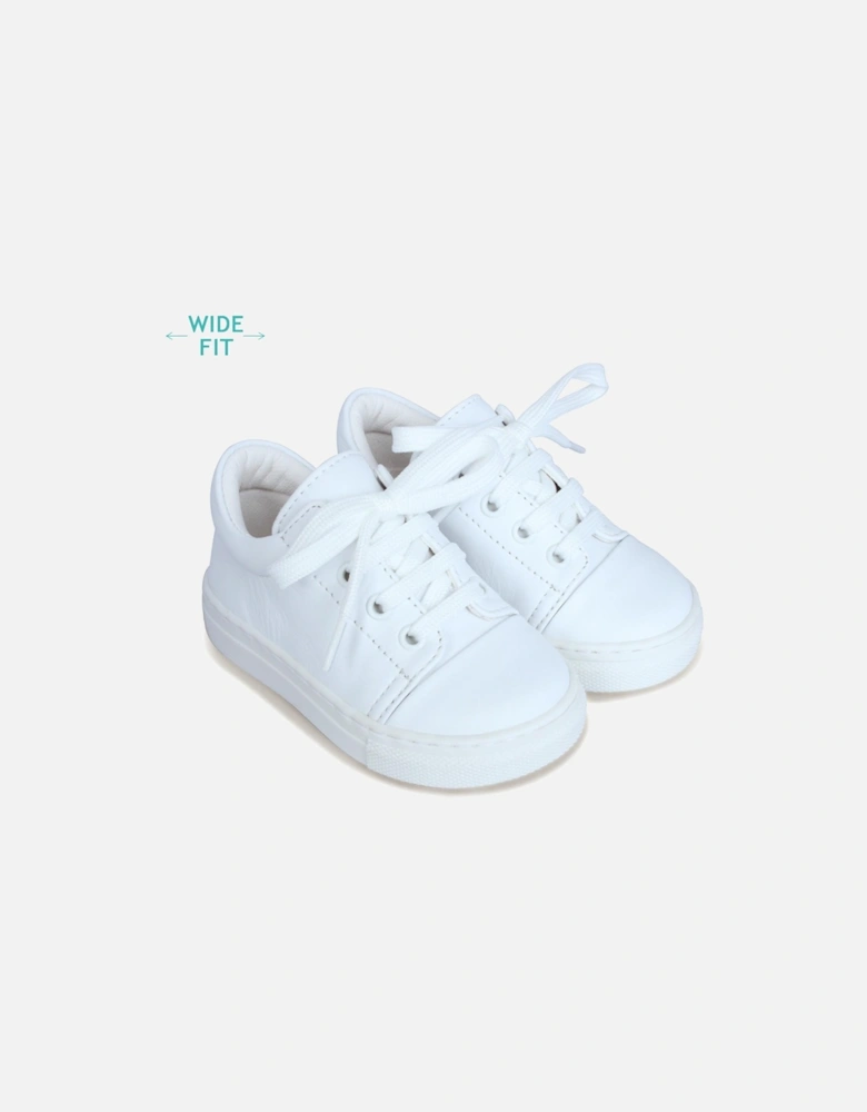 White Leather Santiago Trainers