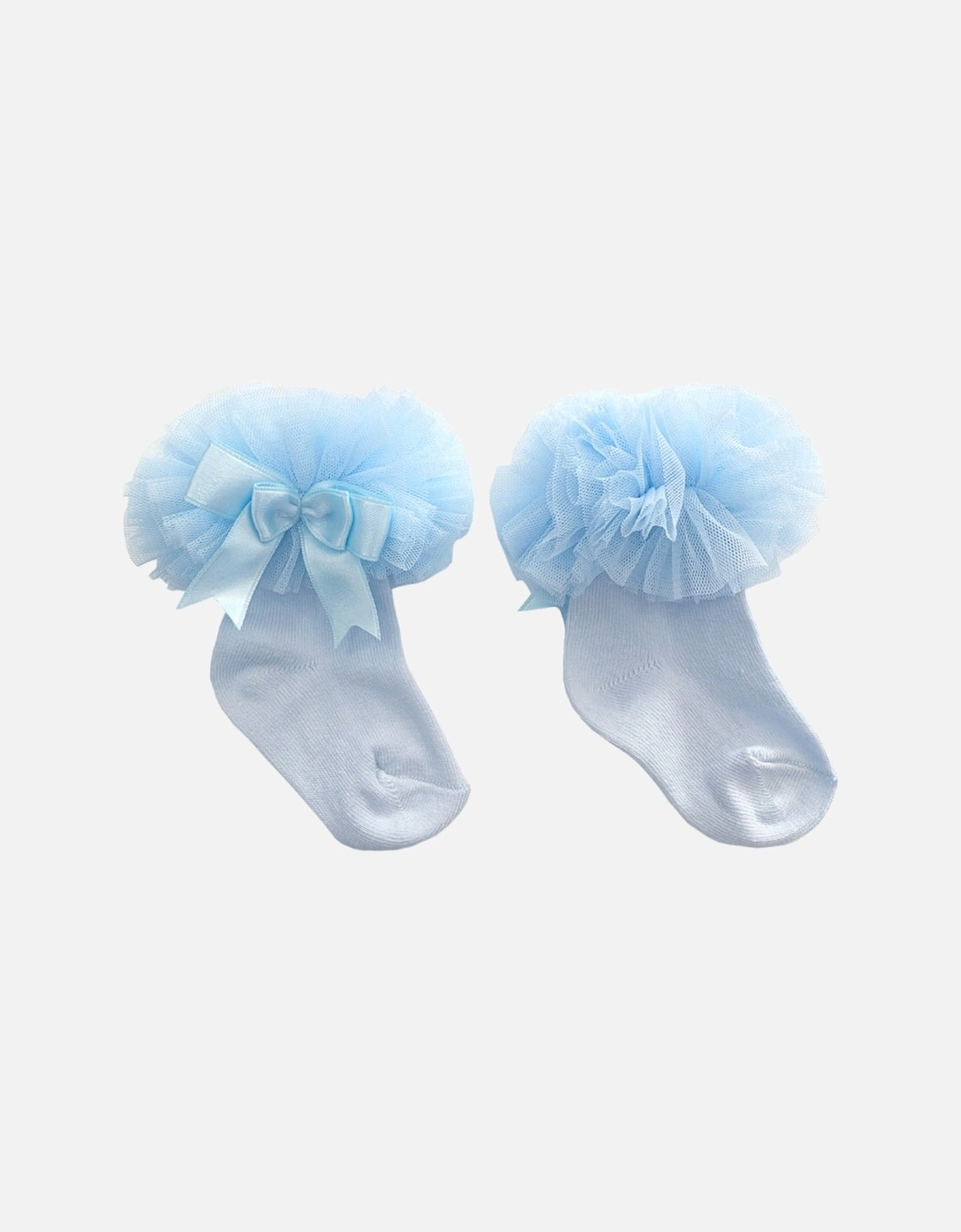 Blue Ankle Tulle Socks, 2 of 1