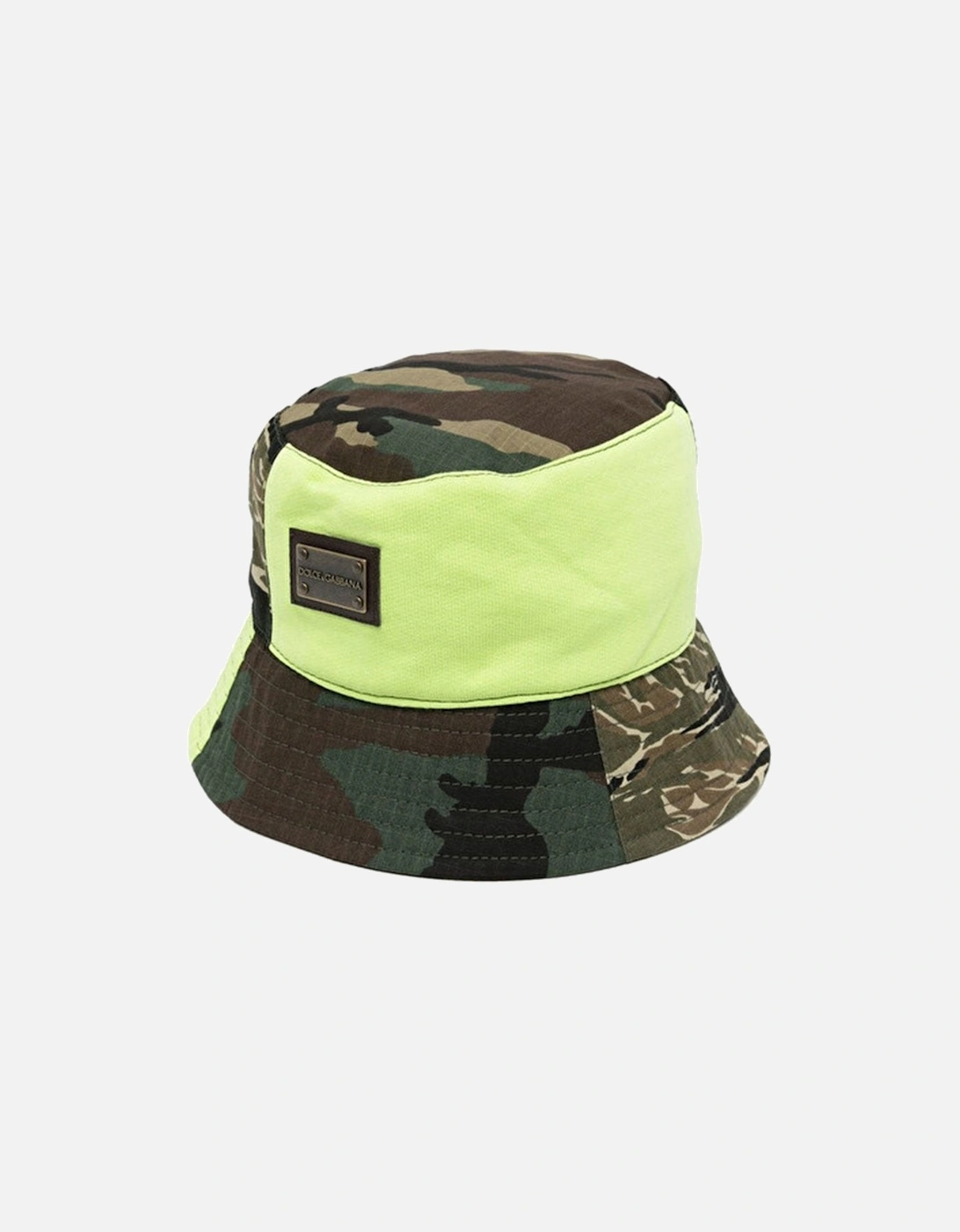 Boys Camouflage Bucket Hat Green, 3 of 2