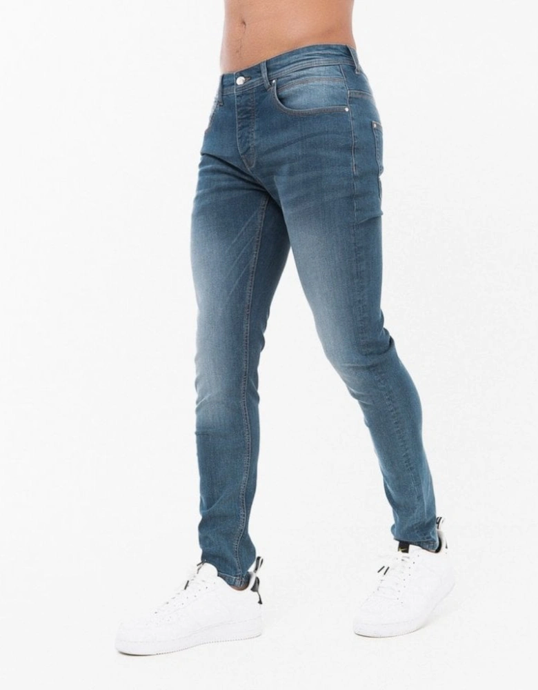 Light Wash Blue Slim Fit Jeans