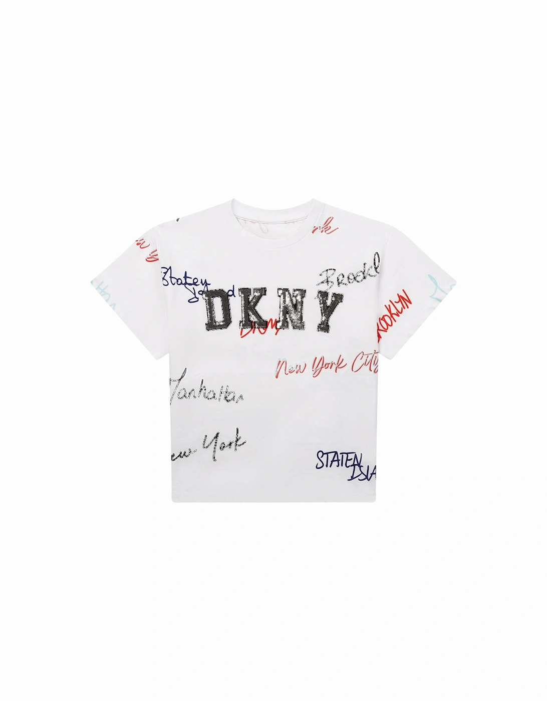 Girls Sequin Logo T-Shirt White, 4 of 3